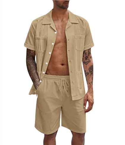 Sommerset für Männer: Shirt und kurze Hose – Ozi