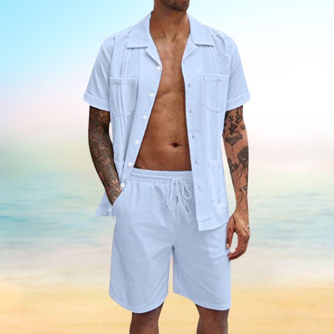 Sommerset für Männer: Shirt und kurze Hose – Ozi