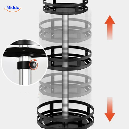Drehregal 360° Aufbewahrungsregal Modern Stilvoll