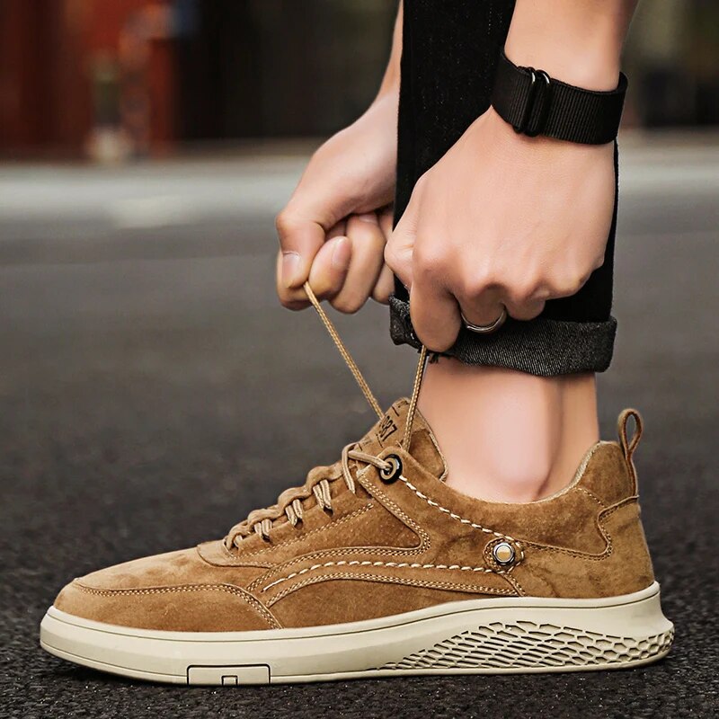 Sportliche Herren Wildleder Sneaker