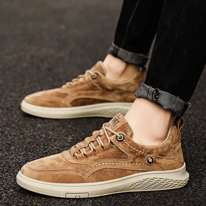 Sportliche Herren Wildleder Sneaker