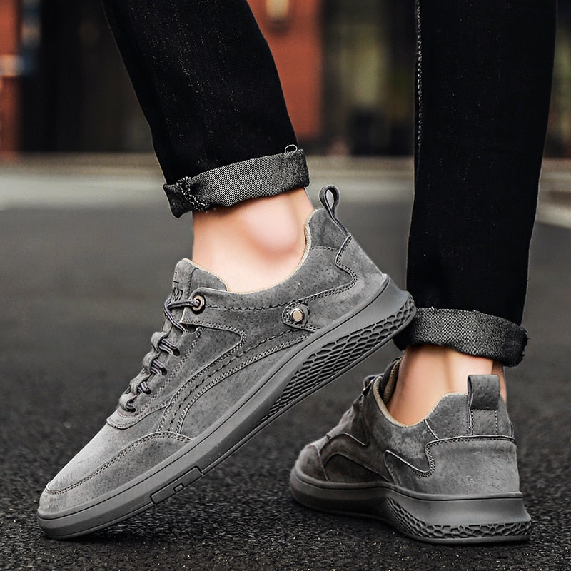 Sportliche Herren Wildleder Sneaker