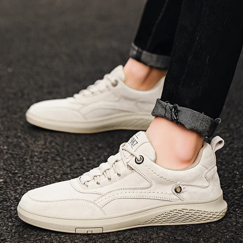 Sportliche Herren Wildleder Sneaker