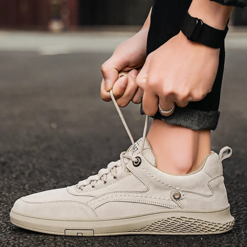 Sportliche Herren Wildleder Sneaker