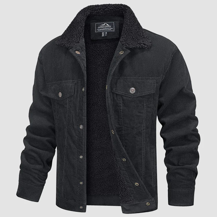 Stefans Herren-Samtjacke für den Winter