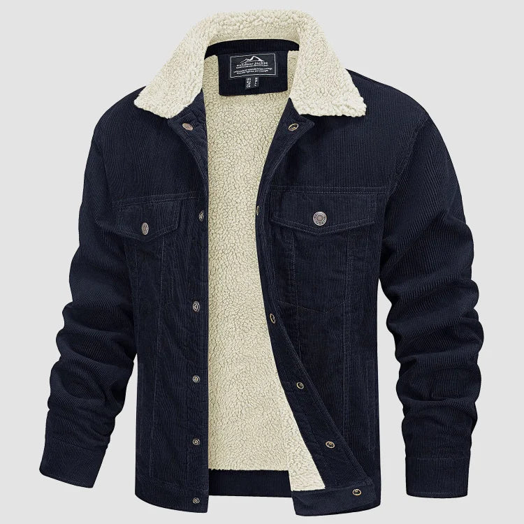Stefans Herren-Samtjacke für den Winter