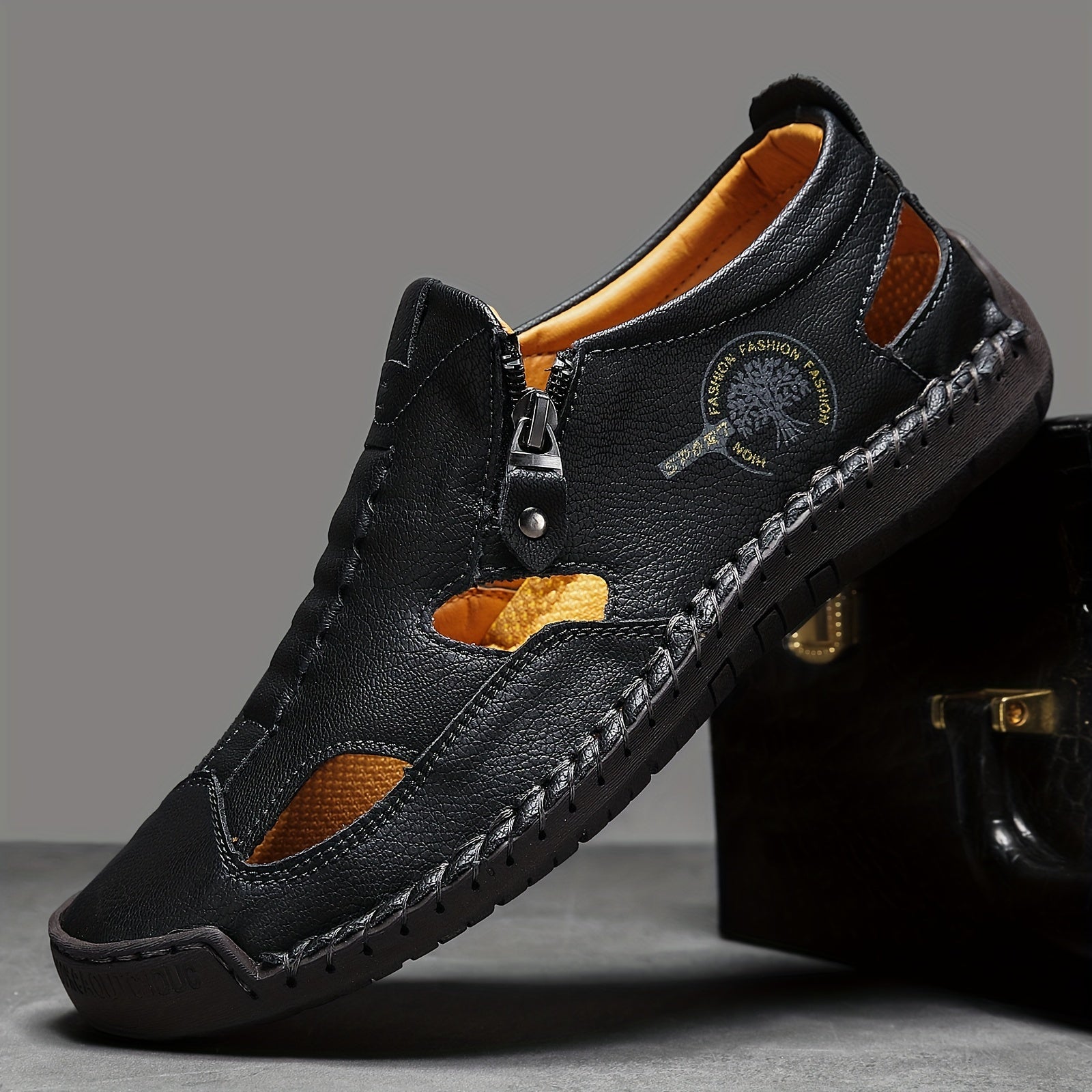 StepVital™ – Orthopädische Leder Sandalen für Herren mit Ergoflex Fußbett