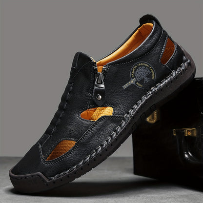 StepVital™ – Orthopädische Leder Sandalen für Herren mit Ergoflex Fußbett