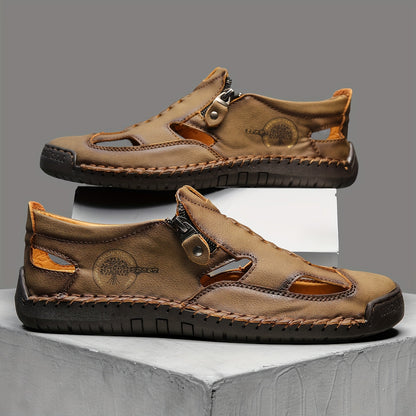 StepVital™ – Orthopädische Leder Sandalen für Herren mit Ergoflex Fußbett