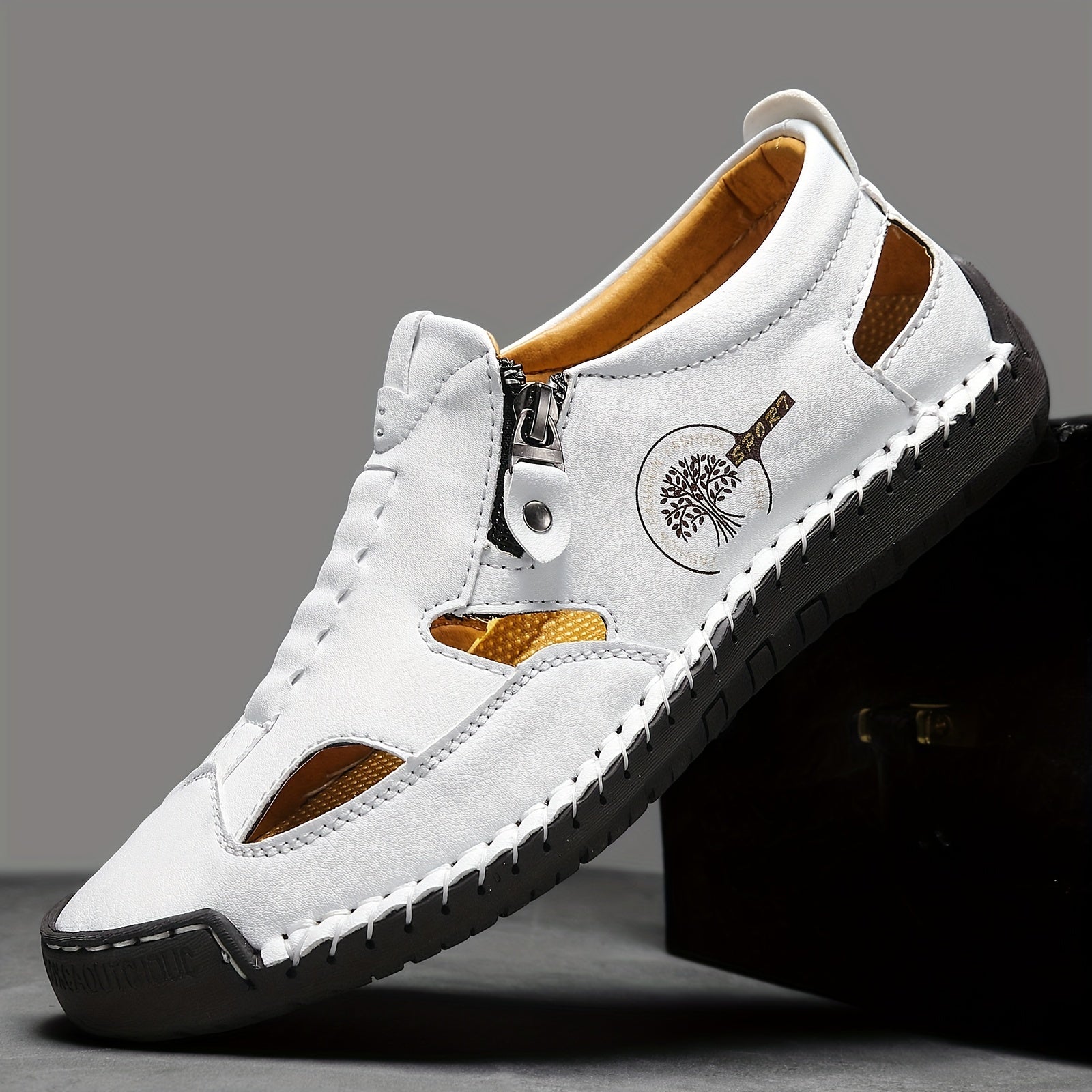 StepVital™ – Orthopädische Leder Sandalen für Herren mit Ergoflex Fußbett