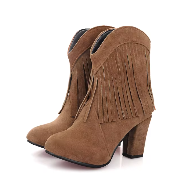 Stilvolle, orthopädische Damenboots im Boho-Stil