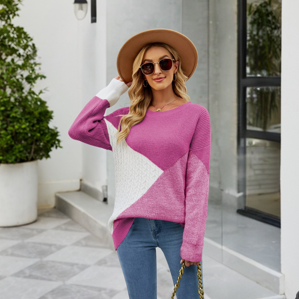 Stilvoller Damen-Strickpullover im Casual-Look - Cristina Kollektion