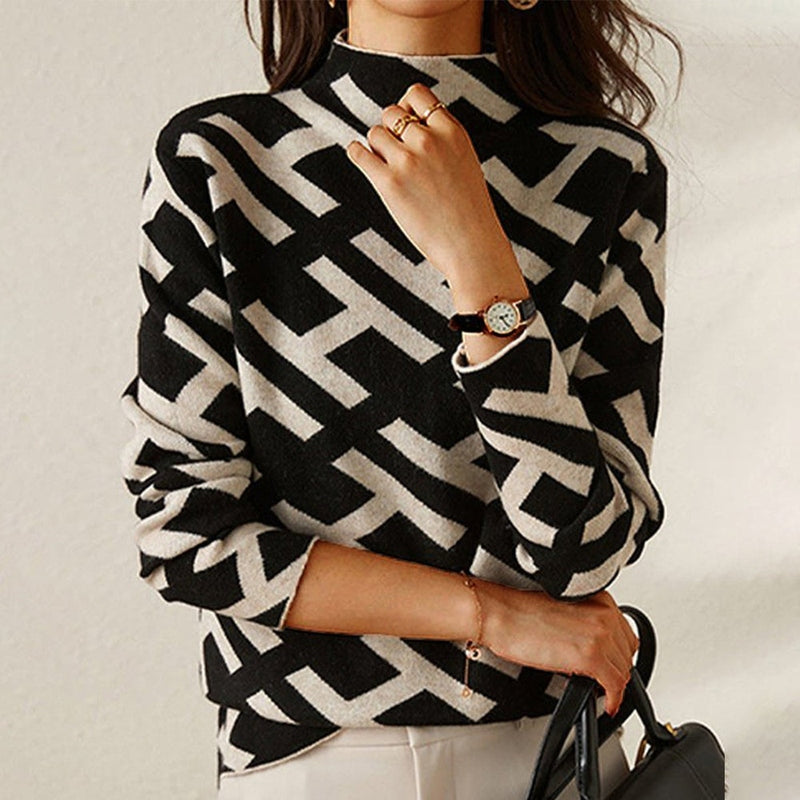 Stilvoller Fleece-Pullover Sophie mit bequemem Rollkragen