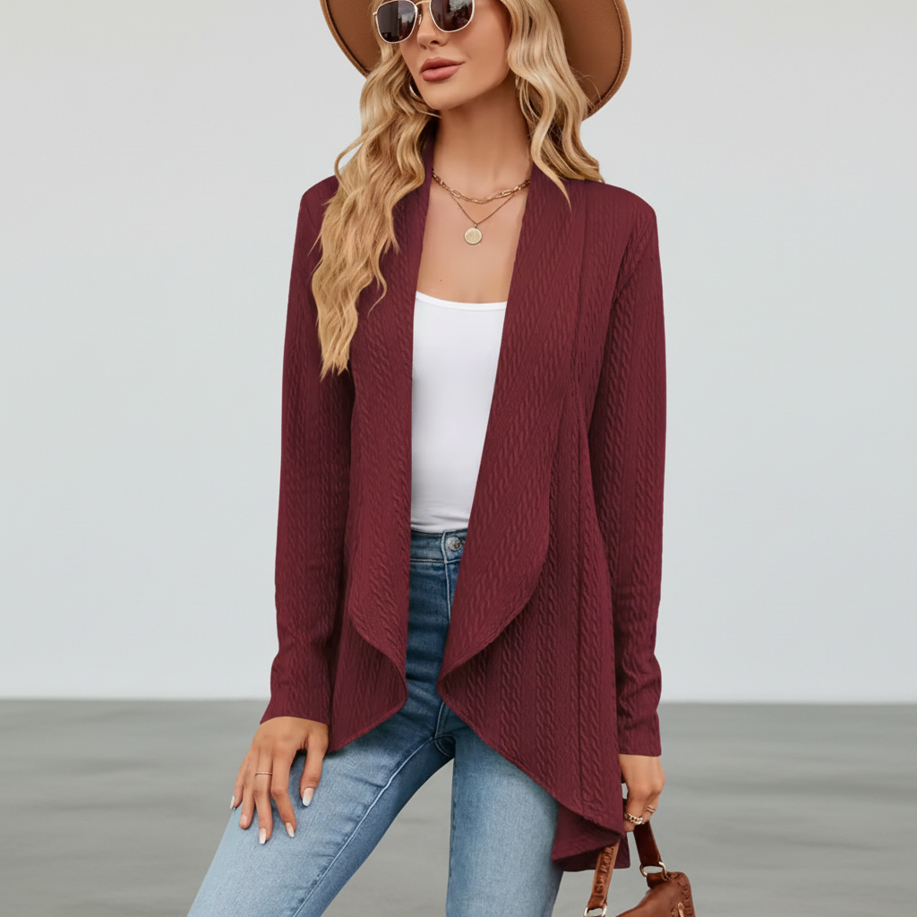 Strickjacke Offene Front Damen cardigan