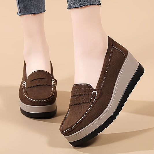 StrideLux™ – Bequeme Plateau Loafer für Damen