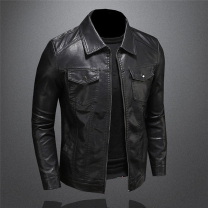 Stylische Herren Lederjacke
