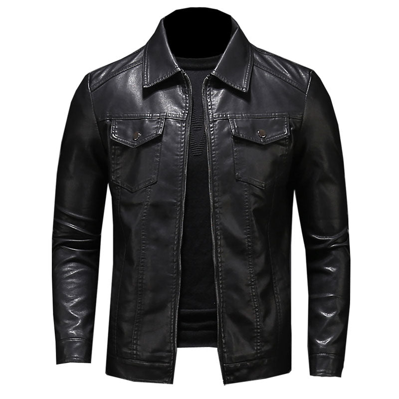 Stylische Herren Lederjacke