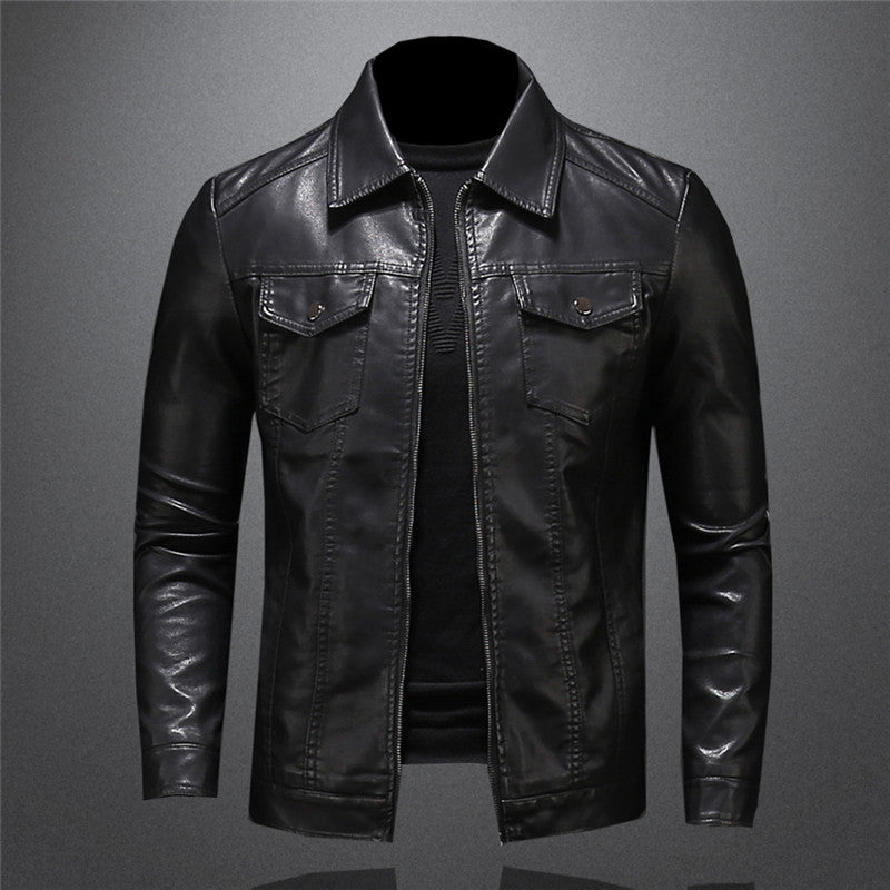 Stylische Herren Lederjacke
