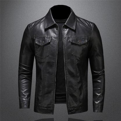 Stylische Herren Lederjacke