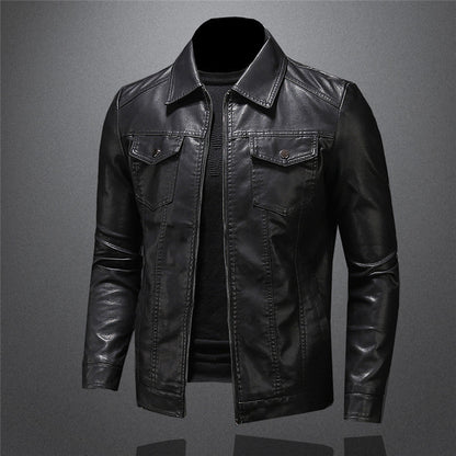 Stylische Herren Lederjacke