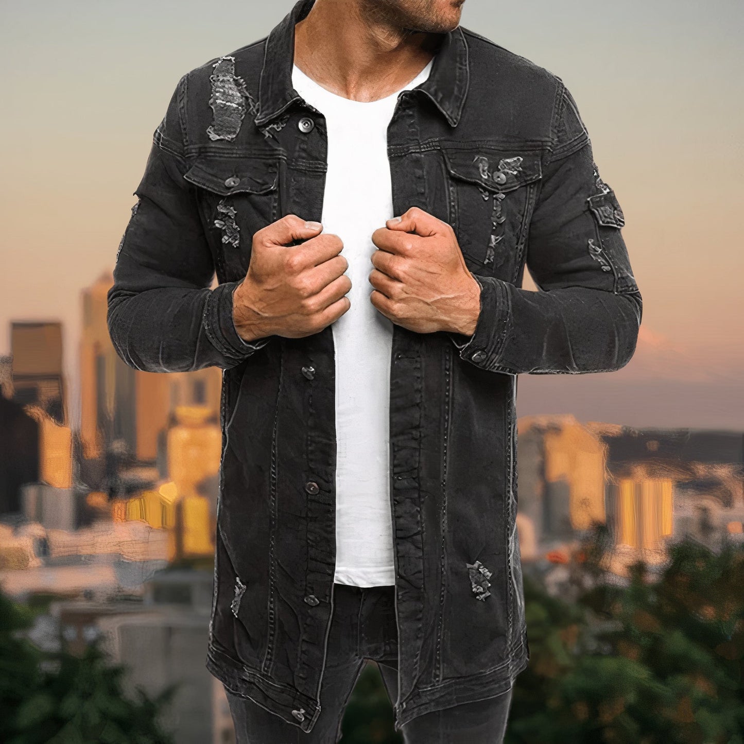 Stylische Jeansjacke für Herren – Ignaz