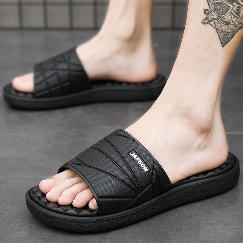 Herren Slipper Bequem Sommerlich Leicht