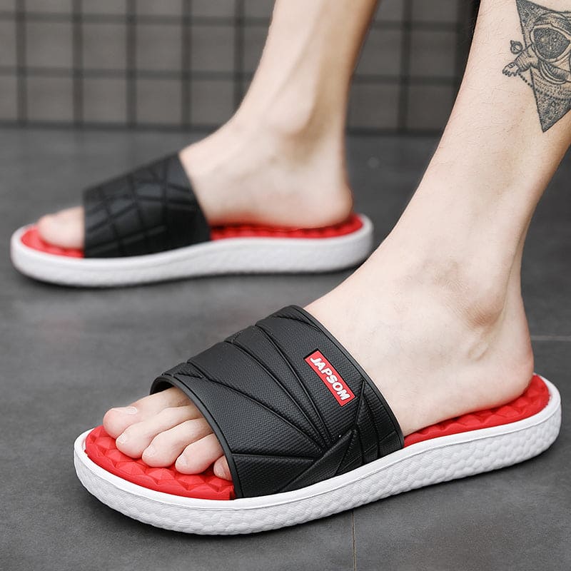 Herren Slipper Bequem Sommerlich Leicht
