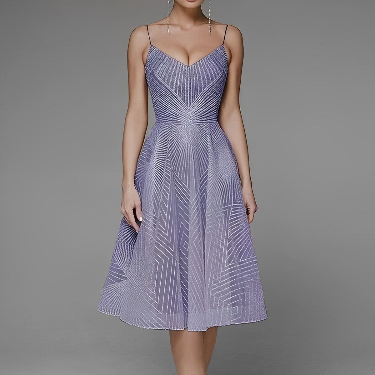 Symmetrisches Abendkleid