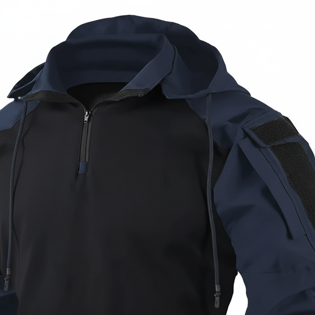 Taktischer Pullover Mit Kapuze Schwarz Militärstyle