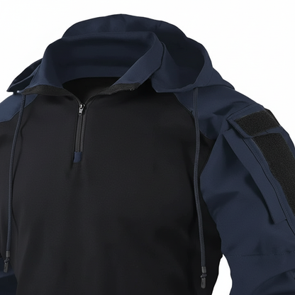 Taktischer Pullover Mit Kapuze Schwarz Militärstyle