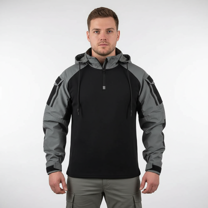 Taktischer Pullover Mit Kapuze Schwarz Militärstyle