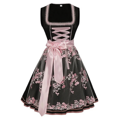 Traditionelles Dirndl für Damen von Elarova mit Blumenstickerei