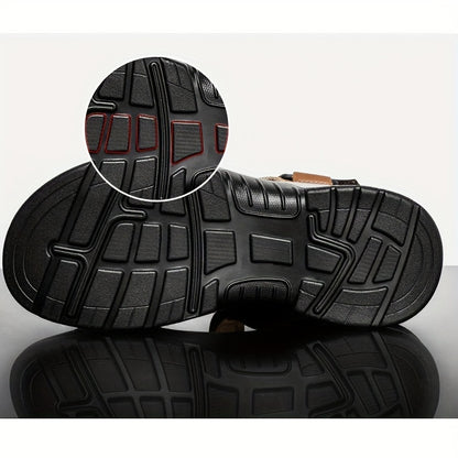 TrailFlex™ – Robuste Herren Ledersandalen mit Komfort Fußbett