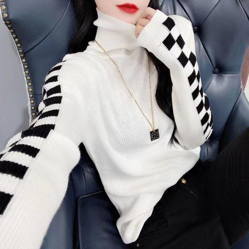 Trendiger, kuscheliger Damen-Rollkragenpullover Justine für einen stylischen Look