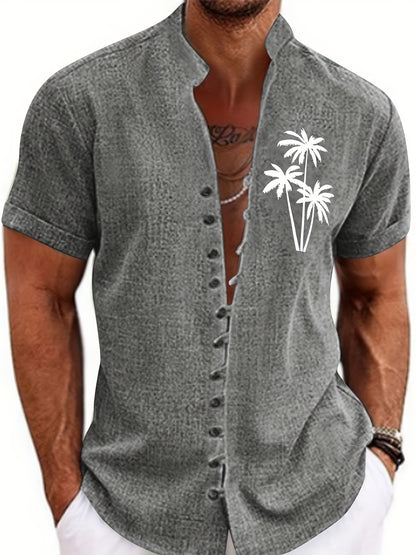 TropicaVibe™ – Lässiges Herren Kurzarmhemd mit Tropen-Print