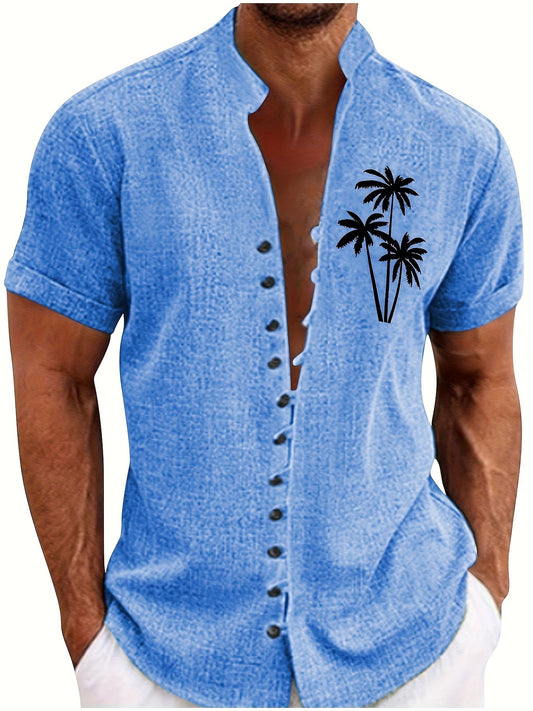 TropicaVibe™ – Lässiges Herren Kurzarmhemd mit Tropen-Print