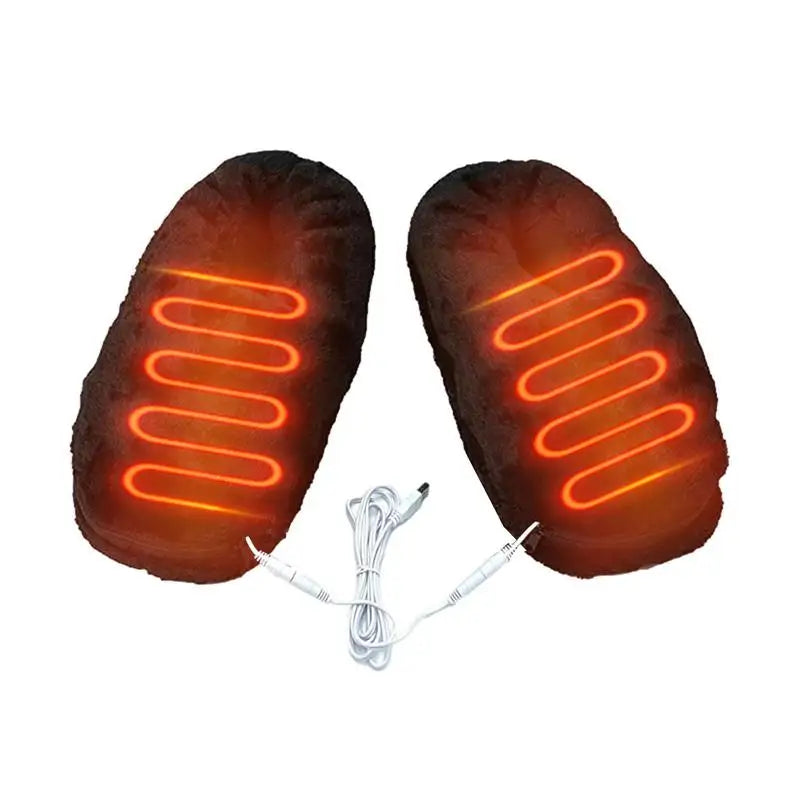 Heizbare Hausschuhe USB Warm mit Fußwärmer