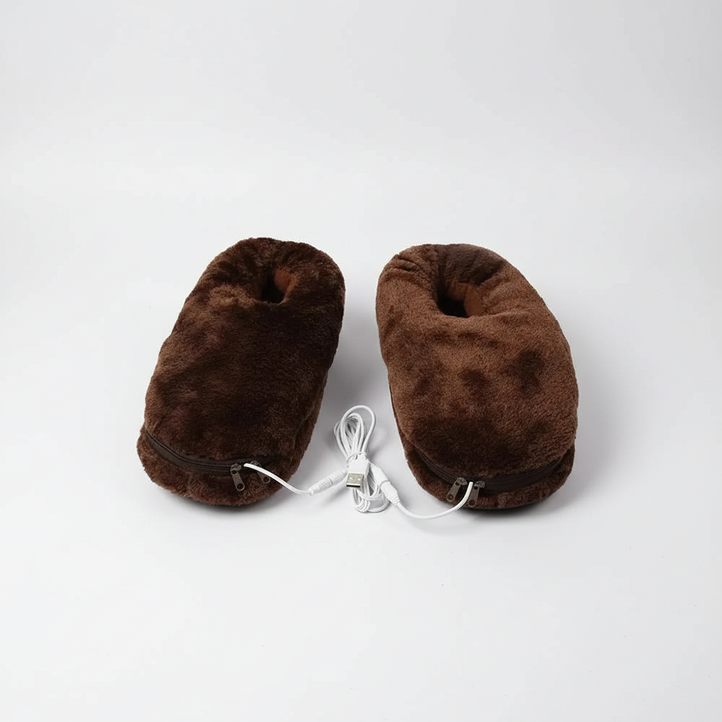 Heizbare Hausschuhe USB Warm mit Fußwärmer