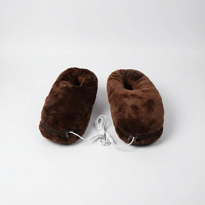 Heizbare Hausschuhe USB Warm mit Fußwärmer