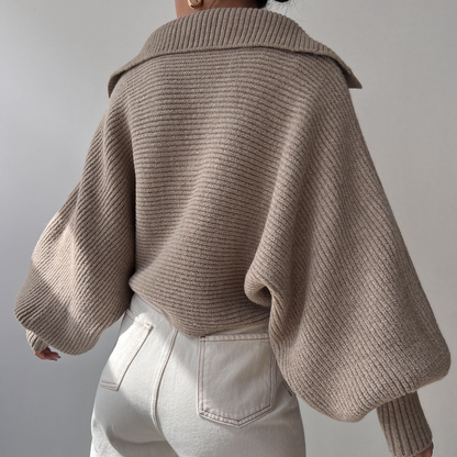 Elarova |  Übergroßer Strickpullover für Damen