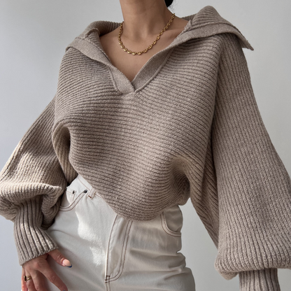 Elarova |  Übergroßer Strickpullover für Damen