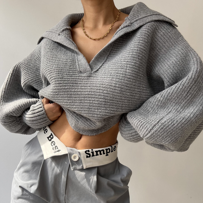 Elarova |  Übergroßer Strickpullover für Damen