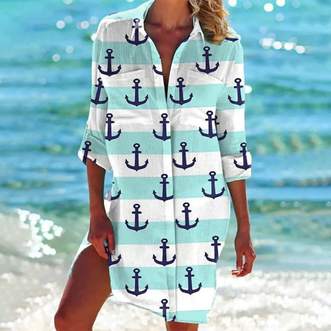 Ulinda Damen Sommerkleid im klassischen Stil
