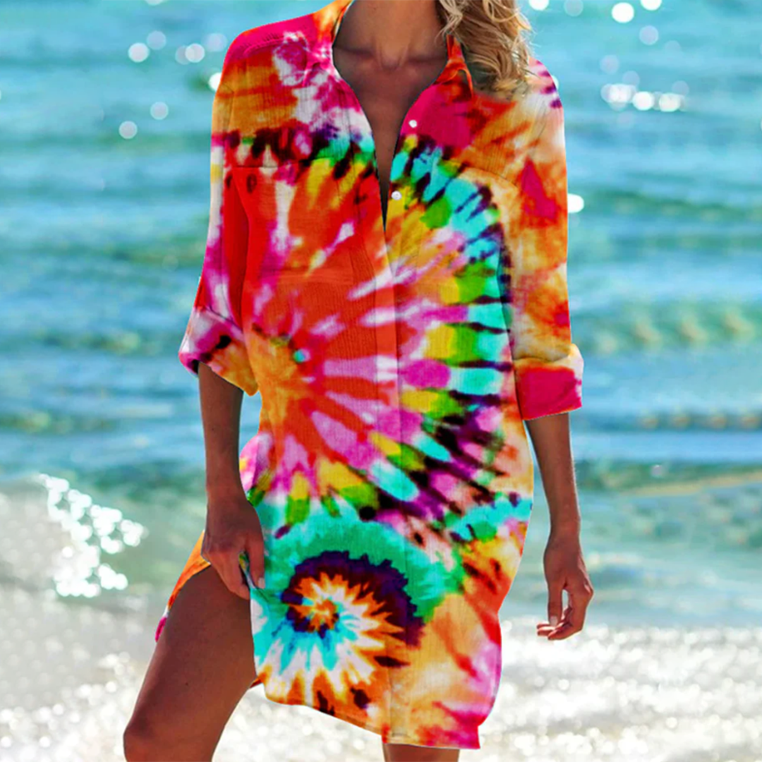Ulinda Damen Sommerkleid im klassischen Stil