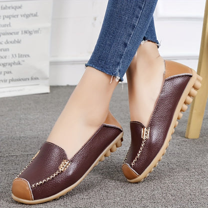 UrbanSleek™ – Elegante Damen Loafer mit Farbkontrast & Komfort-Sohle