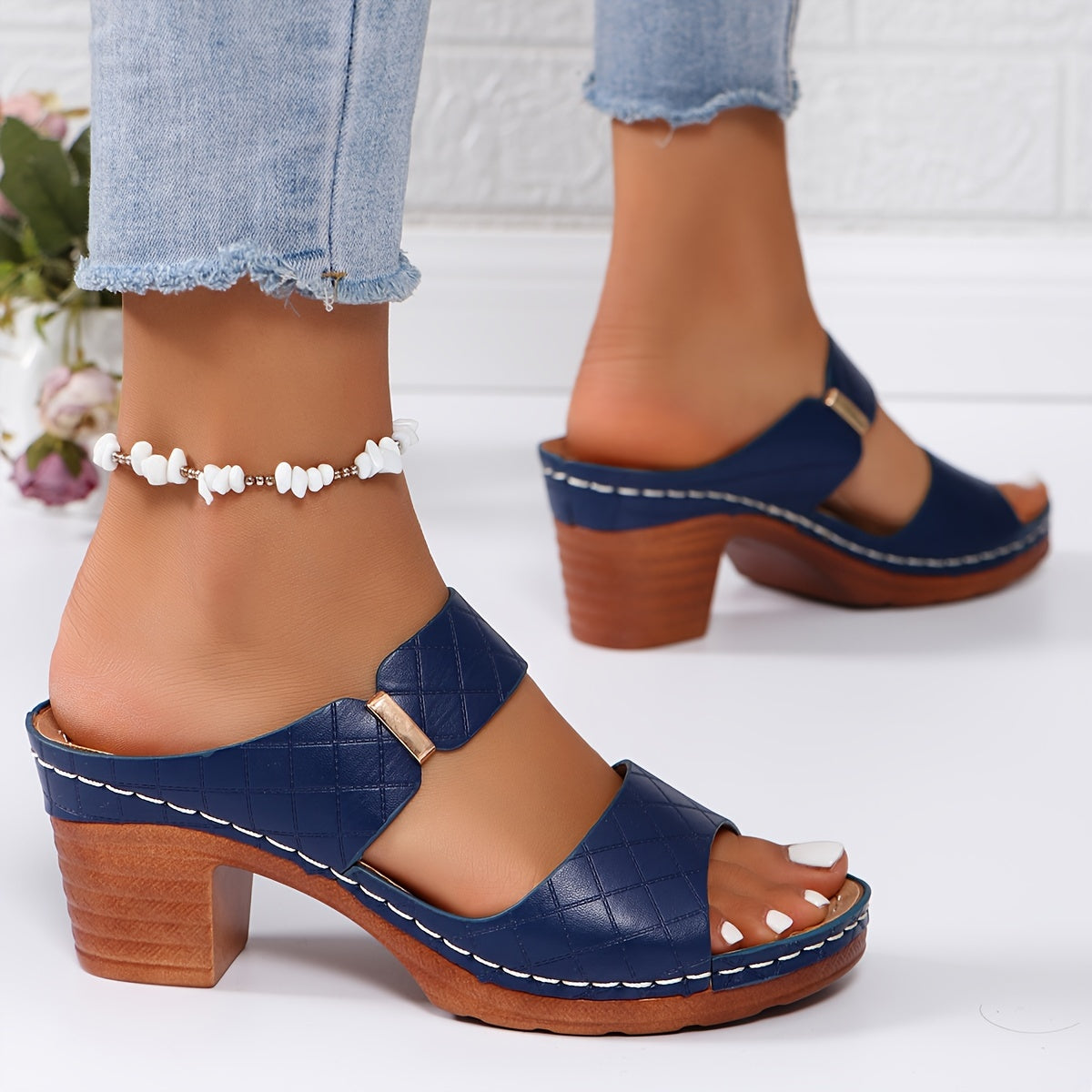 Velonza™ – Damen Plateau Sandalen mit Stabiler Ferse & Optimalem Komfort