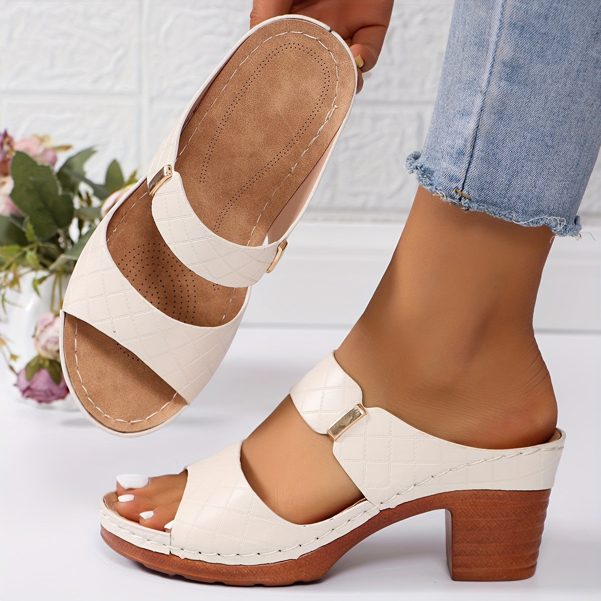 Velonza™ – Damen Plateau Sandalen mit Stabiler Ferse & Optimalem Komfort
