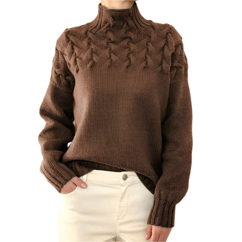 Velora™ – Eleganter Rollkragen-Strickpullover für Damen