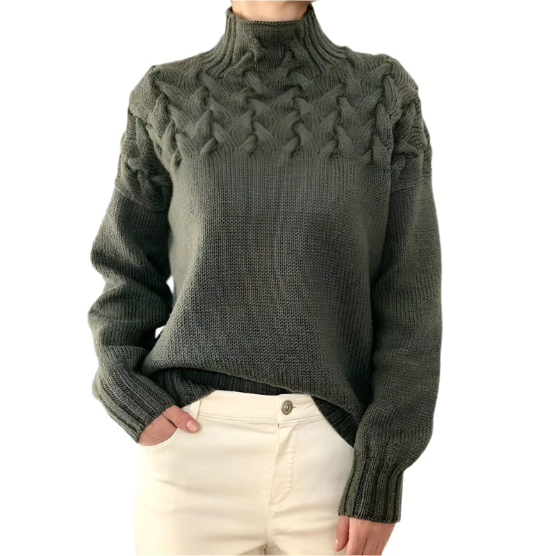 Velora™ – Eleganter Rollkragen-Strickpullover für Damen