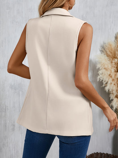 Vestara™ – Elegante ärmellose Damen Weste mit stilvollem Revers